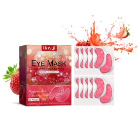 Hoygi Strawberry Gel Patch Reduces Fine Lines Under Eyes, Bags Under Eyes, Dark Circles, Firming Eyes, Anti-Wrinkle Moisturizing Eye Patch (Option: 10pcs-38g-4.14*3.15*1.26inch)