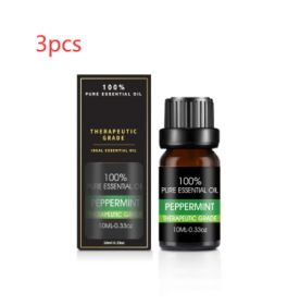 Organic Essential Oils Set Top Sale  Natural Therapeutic Grade Aromatherapy Oil Gift Kit For Diffuser (Option: Peppermint essential oil3pcs)