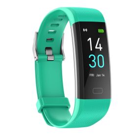 S5 Fitness Tracker Smart Watch Sports Watch Bracelet blood pressure fitness heart rate meter step temperature waterproof sports bracelet (Color: Green)