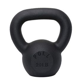 Arm Power Exercise Equipment Kettlebell for Home Fitness (Color: Black, Weights Available: 20LB)