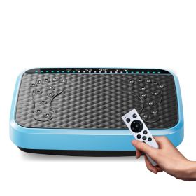 Vibration Plate Exercise Machine, Whole Body Fitness Platform for Lymphatic Drainage, Vibrating Shaker Board with 120 Speed Levels (Main Color: Blue, Main Material: Polypropylene)